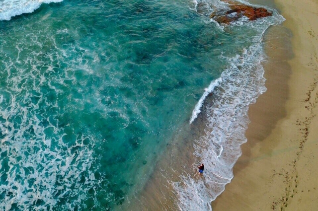 Arial ocean view of Palm Beach