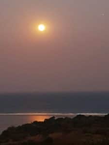 Blood Moon over the Mpenjati Lagoon