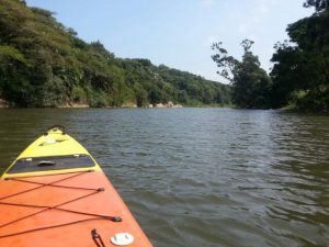 Rowing down the Mpenjati River - Palm Beach Chalets